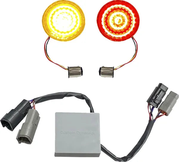 Harley Davidson Fxsb [CUSTOM DYNAMICS] – SMART LED Bullet Blinker-Einsätze