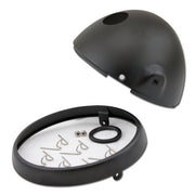 Scheinwerfergehäuse 7" – seitlich M8, British Style, Gehäuse/Ring/Schrauben/Klammern, schwarz matt