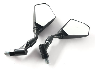 Mirror rear view mirror square M10 [stock item] - Yamaha Kawasaki Suzuki - 0