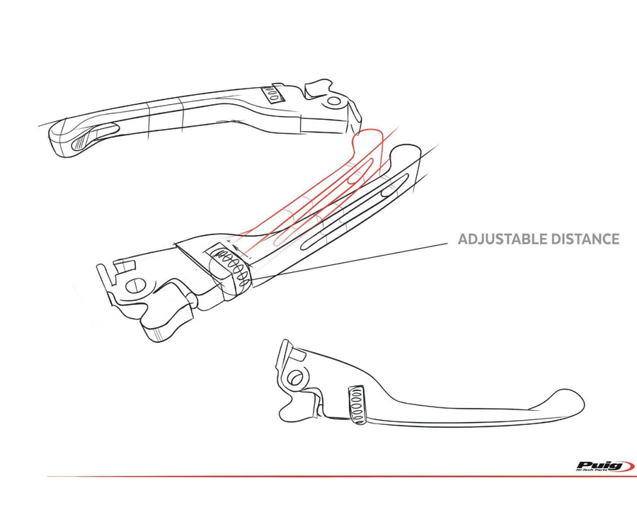 HONDA FORZA 125 [2020] – Moped lever – Black