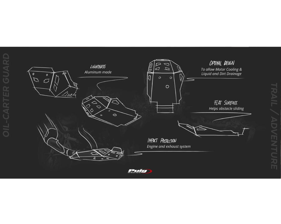 YAMAHA TENERE 700 RALLY EDITION [2025] – Pare moteur – Noir
