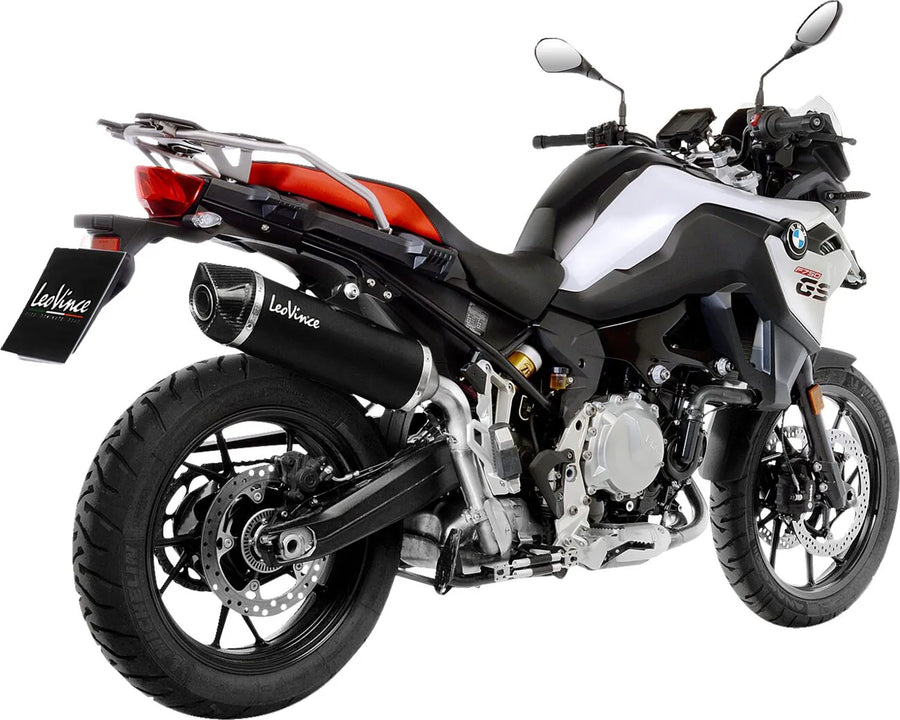 bmw f 750 gs [LEOVINCE] – Silencieux arrière Nero - acier inoxydable