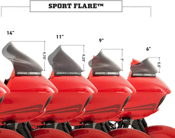 harley davidson touring [KLOCK WERKS] – Pro Touring Flare™ Windschutzscheibe - 0