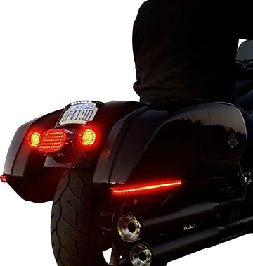 harley davidson fxlrst [CUSTOM DYNAMICS] – Feux de sacoche à LED - 0