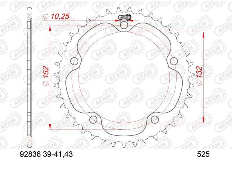 MV Agusta Turismo Veloce 800 Lusso [2021-2023] - Kettenkit 525XHR3 16/39-114 - Standard Kettenrad