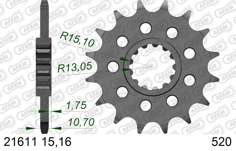 Yamaha MT-07 Y-AMT [2025-2026] - Kettenkit 520XMR3 16/43-108- standard Kettenrad