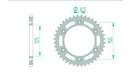 KTM 890 Duke R [2020-2023] - Kettenkit 520 XSR4 - 16/41-116 - Standard Kettenrad Stahl