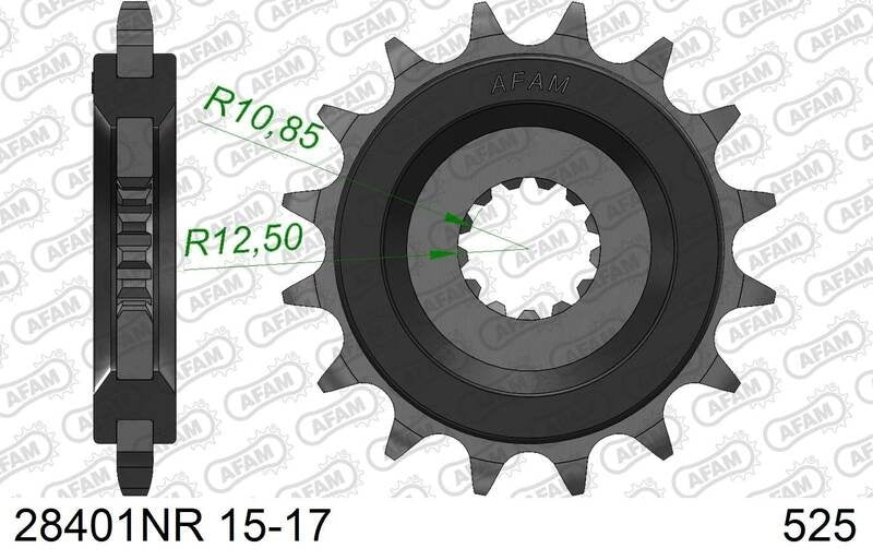 Suzuki Katana Yoshimura 1000 [2020-2021] - Kettenkit 525 XHR4 - 17/44-116 - Standard Kettenrad Stahl