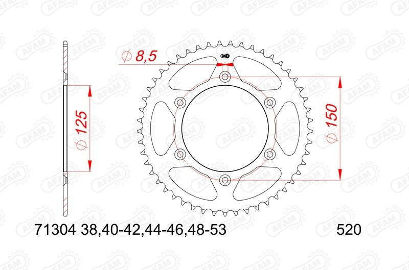 KTM 790 Adventure [2019-2026] - Kettenkit 520 XSR4 - 16/45-118 - Standard Kettenrad Stahl