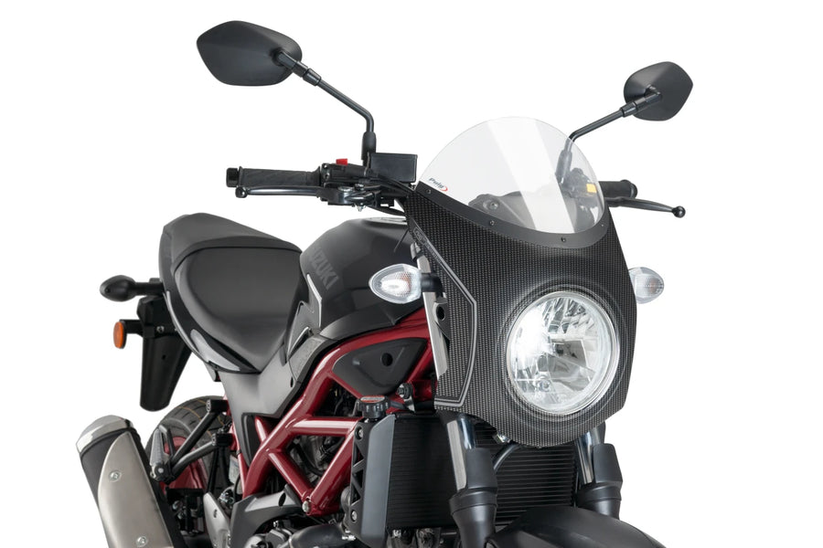 SUZUKI SV 650 [2025] – Retro fairing screen – Transparent