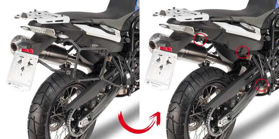 BMW F 700 GS [2013-2017] - Support de valise latérale à dégagement rapide