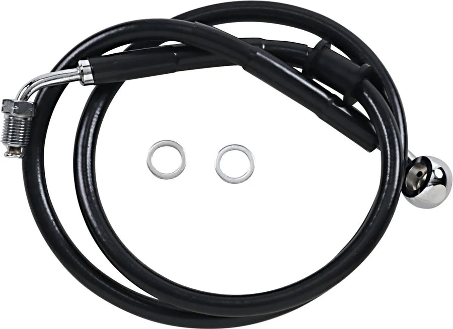 harley davidson flde [DRAG SPECIALTIES] - Extended stainless steel brake line