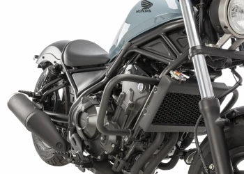 HONDA CMX 500 REBEL SE [2025] – Adaptateur repose-pieds coussinet en caoutchouc “Rider” – Noir