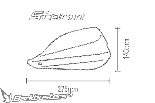 CF Moto 650 [BARKBUSTERS] – STORM Handprotektoren für 22 mm Lenker