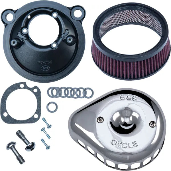 Harley-Davidson Xl 1200 Cx [2020] - Mini Teardrop Stealth Luftfilter-Kit – Oberfläche: Silber – Bild 2