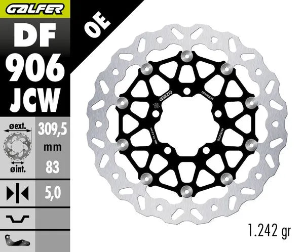 Triumph Bonneville 1200 T 120 Noir ABS [2026] - DISQUE DE FREIN FLOATECH WAVE – Photo 4
