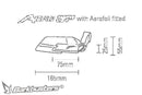 bmw r 1300 gs aventure [BARKBUSTERS] – Protecteur de levier AERO-GP-4