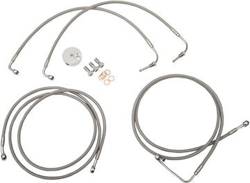 harley davidson fltr [LA CHOPPERS] – Edelstahl-Bremsleitungs-Kit - 0