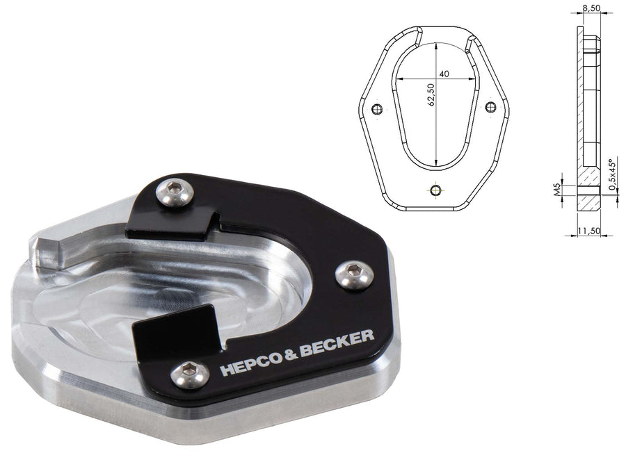 Triumph Tiger 900 [2020-2023] - Plaque de support latéral