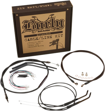 Harley Davidson FX [BURLY BRAND] - Jeu de câbles pour barre de prison - 0