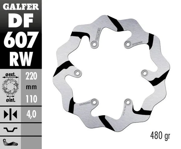 Ktm GS 125 [1983-1985] - BREMSSCHEIBE FIXED WAVE GROOVED OVERSIZE – Bild 4