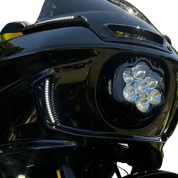 Harley-davidson LOW Rider [CUSTOM DYNAMICS] – Shark Demon 2 Performance LED-Scheinwerfer