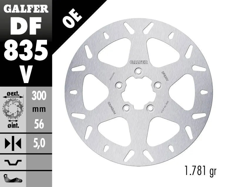Harley-Davidson FXST 1690 Softail Standard [2015] - Brake disc fixed round - picture 2