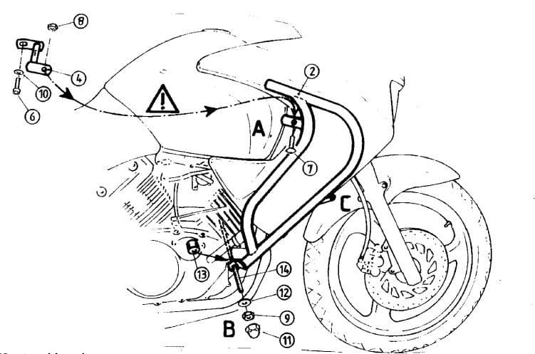Honda Varadero 125 [2001-2006] - Motorschutzbügel