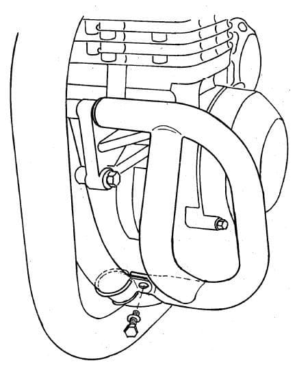 Kawasaki Zephyr 1100 [1992-1998] - barre de protection des moteurs