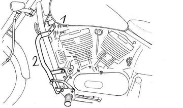 Kawasaki VN 800 [1995-2000] - barre de protection des moteurs