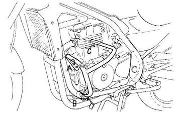 KAWASAKI ER-5 [1997-2000] - barre de protection des moteurs