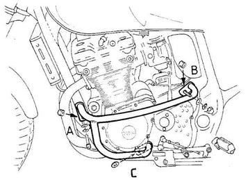 Suzuki GSX 1200 [1999-2005] - barre de protection des moteurs
