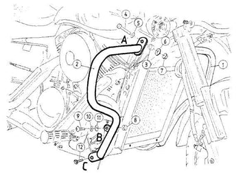 Suzuki VZ 1600 Marauder [2004-2005] - motor protection bar