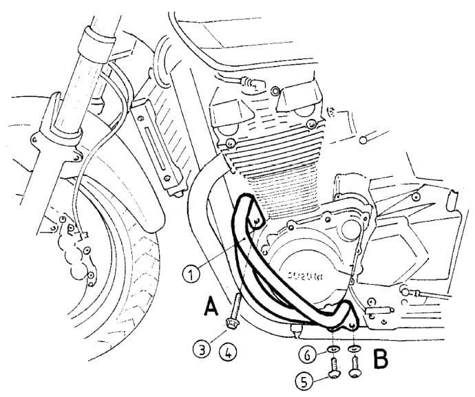 Suzuki GSX 1400 [2001-2004] - Motorschutzbügel