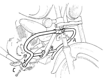 Suzuki VL 125 [1999-2007] - barre de protection des moteurs