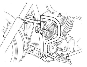 Yamaha XVS 650 Drag Star [1996-2003] - barre de protection des moteurs