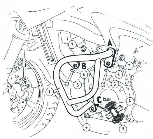Yamaha FZ 6 [2004-2010] - Motorschutzbügel