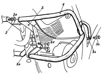 Yamaha XT 600 Ténéré [1988-1990] - Vue détaillée du carter moteur
