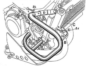 Yamaha XTZ 750 Super Ténéré [1989-1997] - barre de protection des moteurs