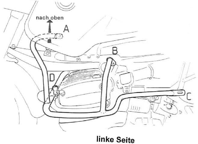 BMW R 850 GS [1994-2000] - barre de protection des moteurs