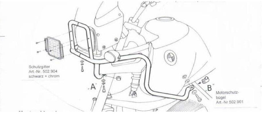 BMW R 850 GS [1994-2000] - tank protection bar