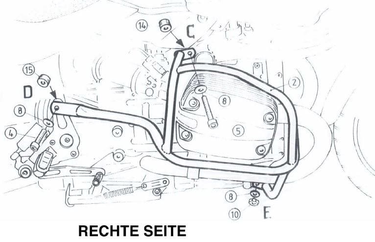 BMW R 850 R [2000-2006] - Motorschutzbügel