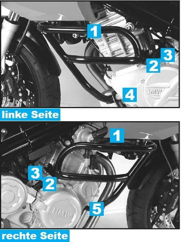 BMW F 800 S [2006-2011] - barre de protection des moteurs