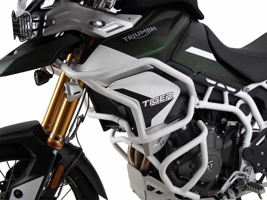 Triumph Tiger 850 Sport [2021-2025] - Barre de protection de réservoir solide vue latérale