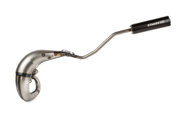 Beta RR Enduro 50 2T - Auspuff Streetrace High Mount links schwarz