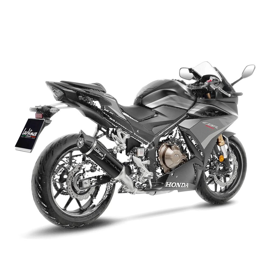 honda cb 500 [LEOVINCE] – Nero Endschalldämpfer - Edelstahl