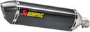 Suzuki SV 650 [Akrapovic] - Final d'amortisseurs en argent en fibre de carbone-2