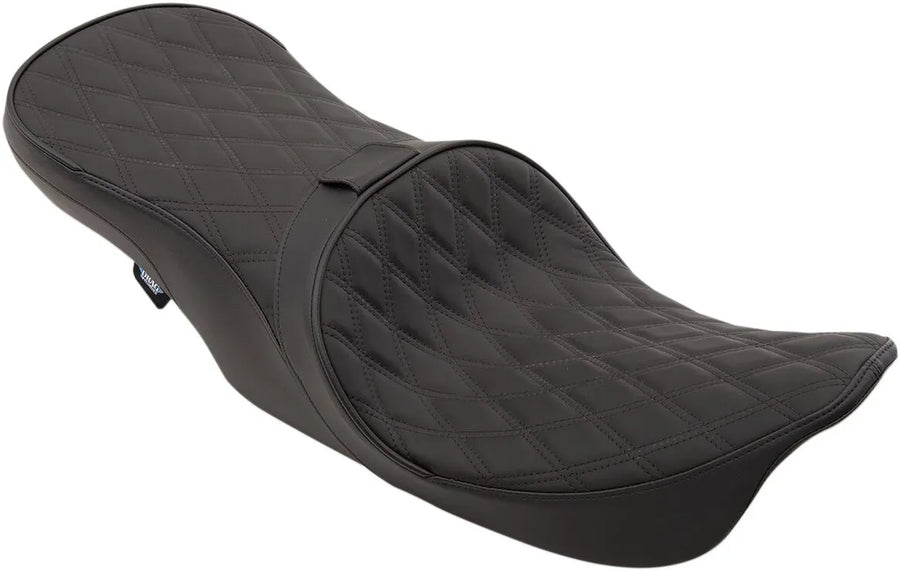 harley davidson flhri [DRAG SPECIALTIES] - Front positioned 2-up touring leather seat with low profile