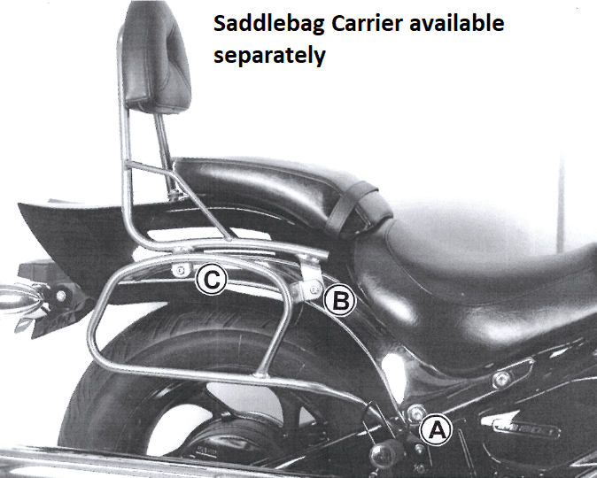 Suzuki M 800 Intruder [2005-2009] - Sissybar sans pont de bagages
