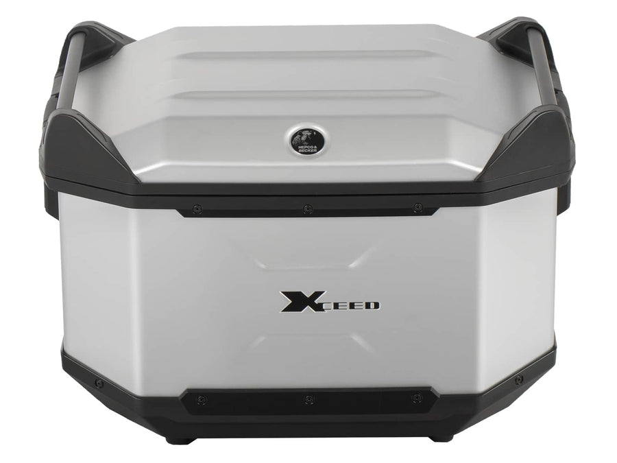 Topcase [Hepco & Becker] - Xceed 45 L - silber – für Topcaseträger